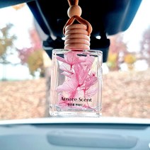 아마레센트 천연 꽃걸이형 차량용방향제 자동차디퓨저 100ml, 블랙머스크(파란수국)