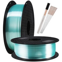샤인 브론즈 1.75mm PLA 3D 프린터 필라멘트 메탈릭 브론즈 샤이니 3D 프린팅 소재 1KG 스풀 TTYT3D, Shiny Cyan