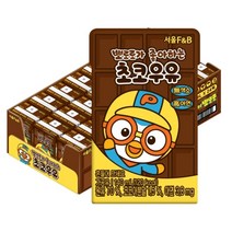 서울에프엔비 유아용 뽀로로가 좋아하는 초코우유, 24개, 초코 맛
