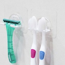 욕실 타일 세면대 거울 부착 칫솔 면도기 걸이 화장실 수건장 샤워부스 유리 설치 부착판 칫솔꽂이 벽면 위생 양치 홀더 화이트 인테리어 꾸미기, 제품선택, 칫솔걸이