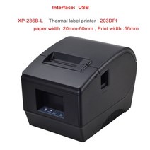 새로운 도착 고품질 바코드 프린터 프린터 qr 코드 비 건조 라벨 프린터는 용지 너비 20-58mm를 인쇄 할 수 있습니다., USB, 협력사, 1-우리 플러그