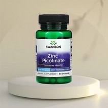 스완슨 아연 피콜리네이트 50 mg 60 캡슐, 2kg, 기본