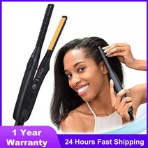 매직고데기 미용실매직기 전기머리인두 미니 플랫 아이언 헤어 스트레이트너 휴대용 14, 상자 없음, 우리를