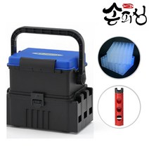 소형 멀티 태클박스 컴팩트 S사이즈 로드거치대 세트 에기 케이스 루어 낚시 에기박스, 블랙, 멀티태클박스 S사이즈