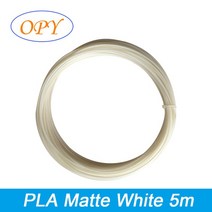 3D 프린터 펜 재료 필라멘트 Pla 플라스틱 리필 5M 1.75Mm 무광택 탄소 섬유 청동 실크 화이트 블랙 레드 그린 블루 퍼플 자연, PLA Matte White 5m, [16] PLA Matte White 5m