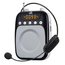 GA-40W GA-40C 무선 유선 헤드셋 마이크 기가폰 메가폰 마이크 USB 녹음 라디오 휴대 강의용 가이드용 강연 학교 수업 미니 스피커 충전 GNS, GA-40W (무선)