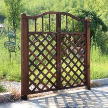 대문설치 전원주택 단독주택 야외펜스 복고풍 대문 주차장 방부목 농막 셀프, 길이 152 높이 120