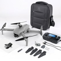 ZLL 4K HD 듀얼 카메라 접이식 드론 3축 짐벌+중계기8KM 비행거리+360도 장애물을 감지+60Min 비행시간+SD 카드 지원+배터리 2개 906-MAX2 그레이