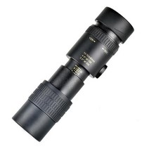폰망원경36배 스마트폰장착 삼각대 고배율 캠핑용 휴대용 초망원 렌즈 10-300X40mm 수동 초점 줌 단안 망, 01 Only telescope