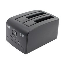 NEXi HDD SSD 2베이 하드복사 클론 원터치백업 도킹스테이션 SATA3, 블랙, 608U30