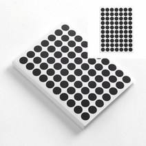 10mm 컬러 원형 스티커 60매 블랙 동그란스티커 원형네임스티커 포토스티커 포장스티커 동그라미스티커 예쁜스티