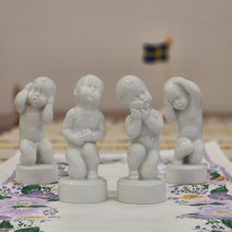 (엔틱빈티지) 로얄코펜하겐 빙앤그뢴달 B&G 도자기인형 피겨린(괴로운 아이들), 두통