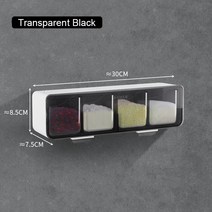 주방 벽 마운트 조미료 상자 소금 후추 양념 랙 항아리 설탕 그릇 주방 가제 장치 세트 양념 상자 주최자 도구, 색깔1, 1856
