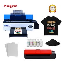 사진인화기 가정용프린터기 핸드폰사진인화기Procolor-DTF 프린터 L1800 DX5 티셔츠 가죽 후드 맞춤형 비, 06 DX5 with Oven_01 EU 플러그