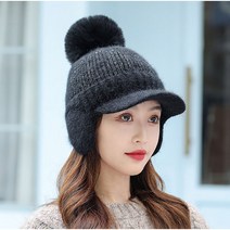 스피소 느리게걷기 여성 겨울모자 귀도리 캡모자 라이딩모자 등산모자 넥워머 여자 방한모 털모자 방울모자 스키모자