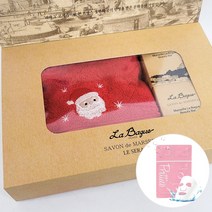 크리스마스선물/라바그 마르세유솝 2P+송월타올(카운테스마라) 1P 크리스마스기획3종 선물세트, 크리스마스 기획3종 선물세트/그린, 마스크팩1매