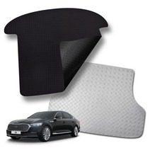 미로카매트 기아자동차 K9 고무 방수 차박 논슬립 트렁크매트 3타입, 스퀘어블랙, 더뉴 K9 (14년~18년), 기아