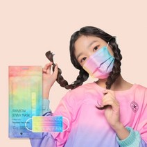퓨어네이처 [퓨어네이처] 덴탈형 무지개 제니 마스크 5매입 덴탈마스크, L, 대형