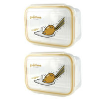 구데타마 젓가락 투명사각 밀폐용기 대 915ml, 6개입, 단품