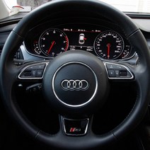 아우디 핸들 튜닝 엠블럼 S SLINE RS 포인트 뱃지, 10.S8, A TYPE(CARBON BADGE)