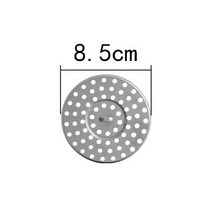 스테인레스 스틸 바닥 배수 커버 오버플로 라운드 막힘 방지 샤워 배수구 욕실 6.3cm 7.6cm 8.5cm 1PC, 03 8.5cm