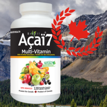 브라질 아사이 베리 종합 멀티 비타민 C D 마그네슘 크롬 분말 캐나다 영양제 120캡슐