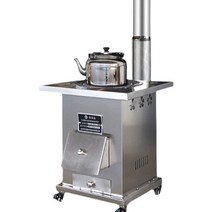 화목난로 가정용 스테인레스 겨울 실내 사무실 곤로, 40cm+부속+40cm웍+7L주전자(3m연통)