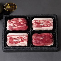 [오늘자연] 한돈 스페셜 구이세트 1호 1.6kg 삼겹살 2팩+목살 1팩+앞다리살 1팩/팩당 400g, 없음