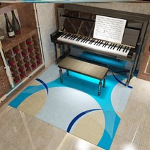 피아노 방진 패드 매트 아파트 방음공사 디지털 소음 흡음 층간 소음 물빨래 가능 장방형, O + 140x160cm