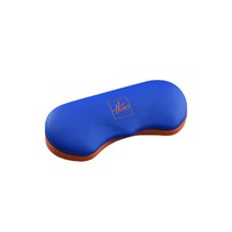 PU 가죽 안경 상자 철 상자 창조적 인 휴대용 학생 어린이 근시 선글라스 상자를 사용자 정의 할 수 있습니다 ANKRIC 보관함, 스카이 블루 오렌지 오렌지 테오