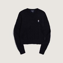 후아유 꽃놀이코디 여친룩 벚꽃축제코디 졸업식코디 입학식코디 스티브 V넥 여성용 케이블 풀오버 / WHKAD1114F 중계점