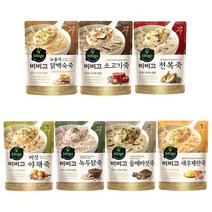 비비고 파우치 죽 (햇반 소프트밀) 7종 세트, 1세트-7개