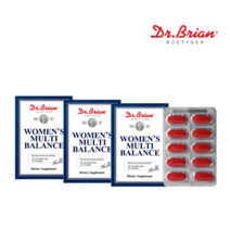 여성종합비타민 여성 멀티비타민 미네랄영양제 복합기능성 활력 에너지증진 항산화 미국직수입 닥터브라이언 우먼스 멀티 밸런스 30정 3개