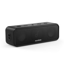 실외스피커 옥외스피커 Anker Soundcore 3 사운드코어 블루투스 스피커 스테레오 24 시간 재생 IPX7 방, 01 Black