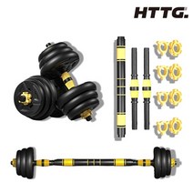 홈투더짐 무게조절 덤벨 아령 세트 10kg, 프리미엄 무게조절 덤벨 10kg