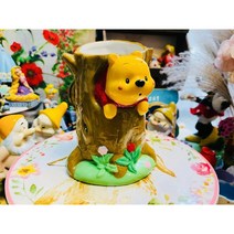디즈니 곰돌이 푸우 입체 꿀단지 3D 머그잔 스푼세트 뚜껑 머그컵 세라믹 7종, 푸 홀더