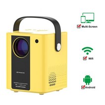 빈프로젝트 초단초점빔프로젝터 안드로이드 9.0 풀 hd 1080p led wifi 비디오 스마트 tv 박스 홈 시어터 시네마 미러 영화 비머, 안드로이드 버전 03, 미국 플러그
