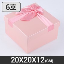 배색 리본 선물상자 6호(핑크) 고급케이스 기프트포장, 1GNL_배색리본6호(핑크)