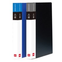 A4 3p 3공 삼공 바인더 포트폴리오 클리어 파일 40매 X5, 색상, 흑색