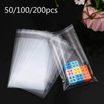 투명 셀로판 OPP 플라스틱 폴리 작은 첼로 자체 밀봉 백 패키지 50/100 pcs 도매, 04.6x9cm 100개
