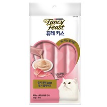 퓨리나 팬시피스트 퓨레키스 참치&참치플레이크 10g 4개입, 1개