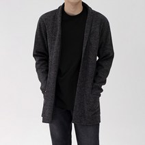스타일에스 남자 오버핏 봄 가을 무지 오픈 숄 카라 기본 가디건