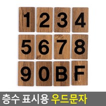 골든트리 아트사인 층수 표시용 엔티크 숫자 우드문자 이니셜 디자인, 1