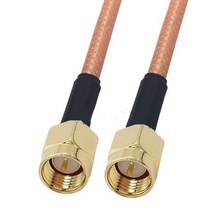 RG400 케이블 SMA male to 이중 차폐 구리 브레이드 동축 저손실 점퍼, 07 10m