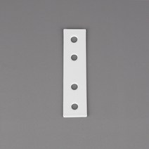 11번 일자 평철 화이트 75x18x1.5, 단품