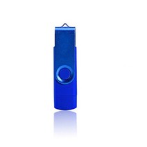 회전 OTG 안드로이드 휴대폰 컴퓨터 2-in-1 USB 플래시 디스크 8G/16G/32G/64G 미니 전체 백업, [01] 8GB, [07] Blue