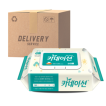 카네이션 캡형 플레인 물티슈 60매 20팩 박스, 10팩