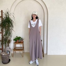 바보사랑 여성 여자 데일리 뒷밴딩 점프 슈트 원피스.디작소