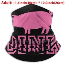 Oink Pm2.5 농장 베이컨 덴탈마스크 (핑크) 재사용, C01-Unisex, T05-Adult Scarf Mask