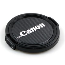 (국산) 캐논 로고 렌즈캡 52mm(호환품)-필터구경 52mm DSLR/디카/캠코더/필카 렌즈용 앞캡-렌즈 캡/렌즈앞캡